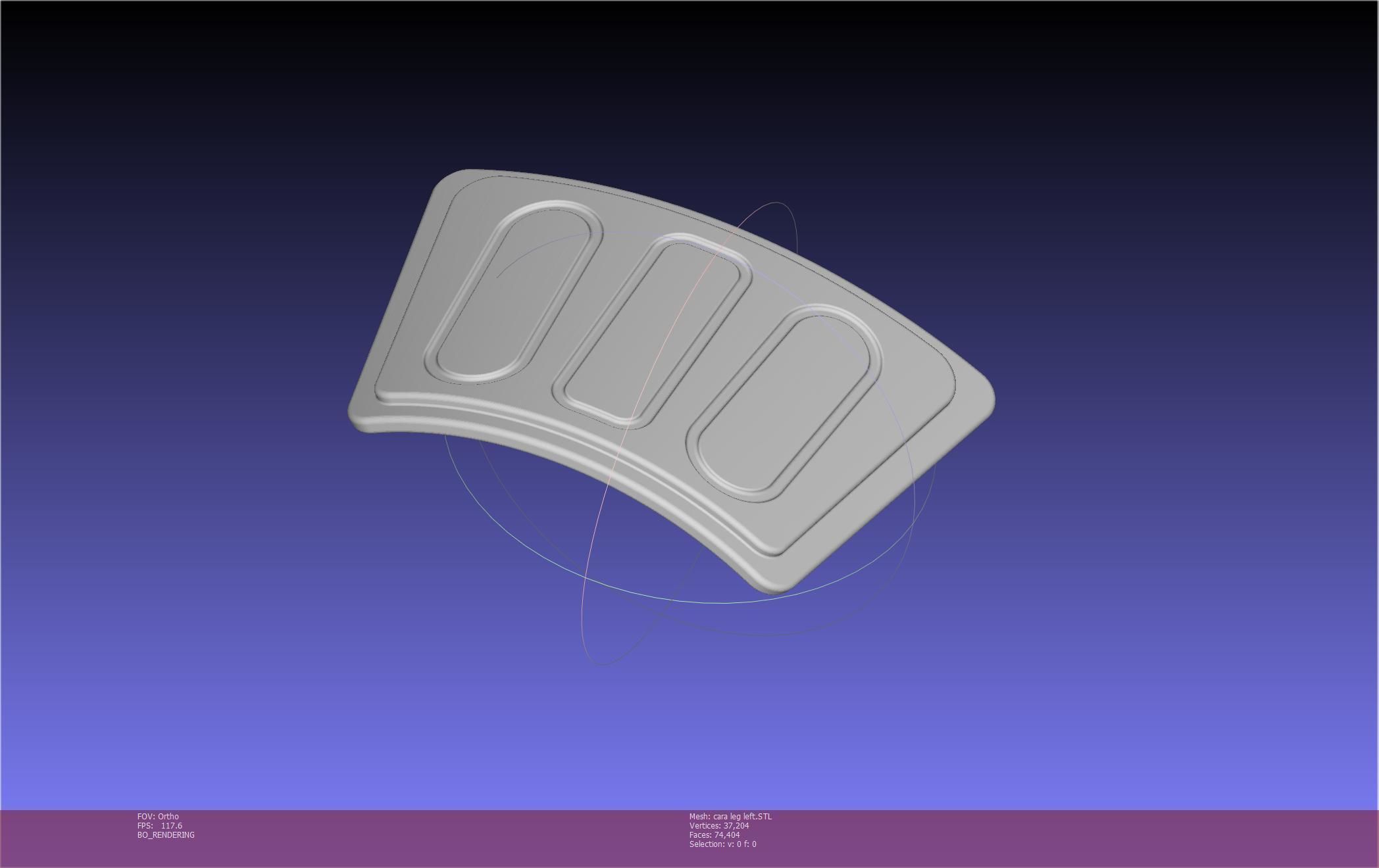 Star Wars The Mandalorian Cara Dune Left Leg Armor 3D print model_41