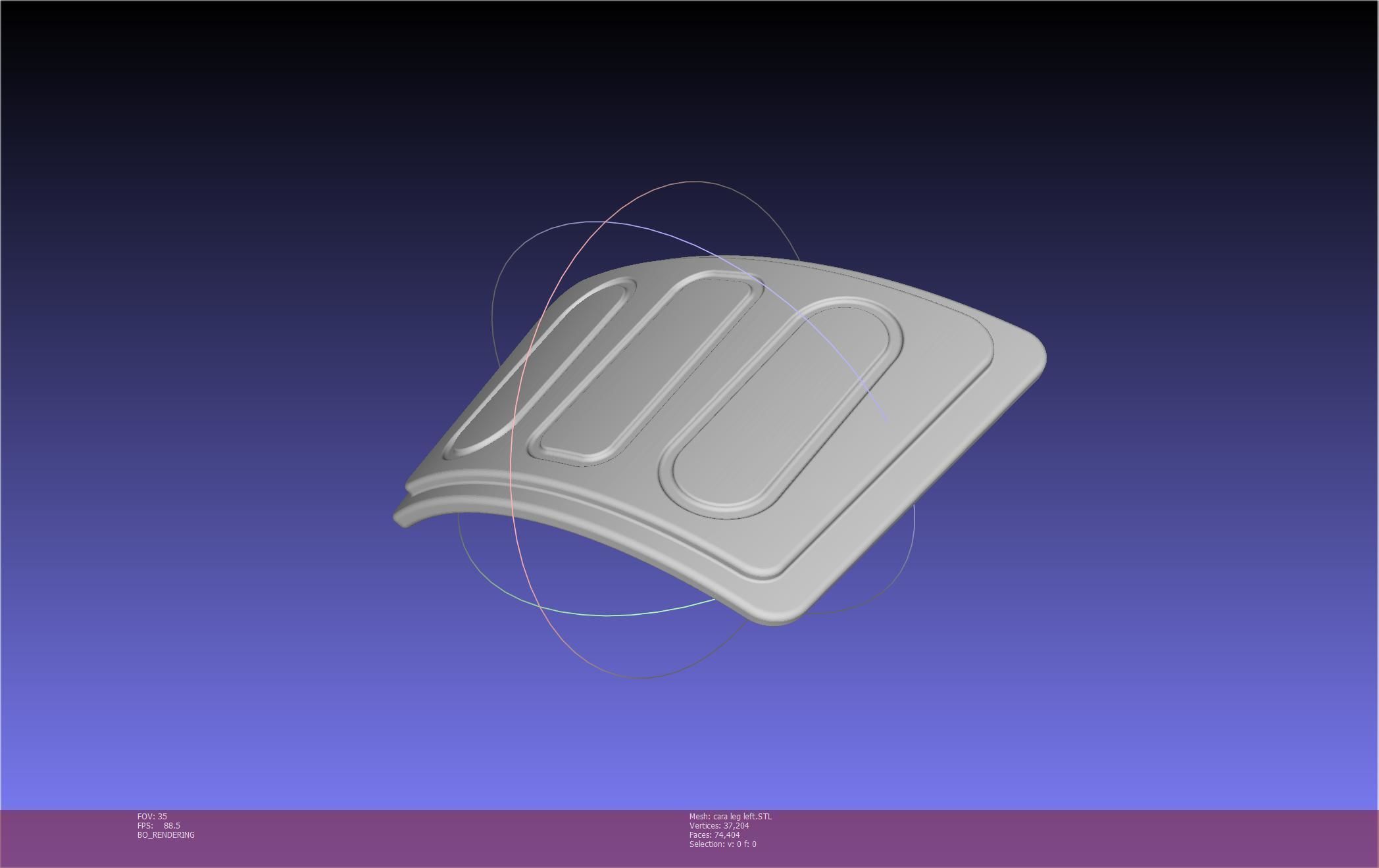 Star Wars The Mandalorian Cara Dune Left Leg Armor 3D print model_75