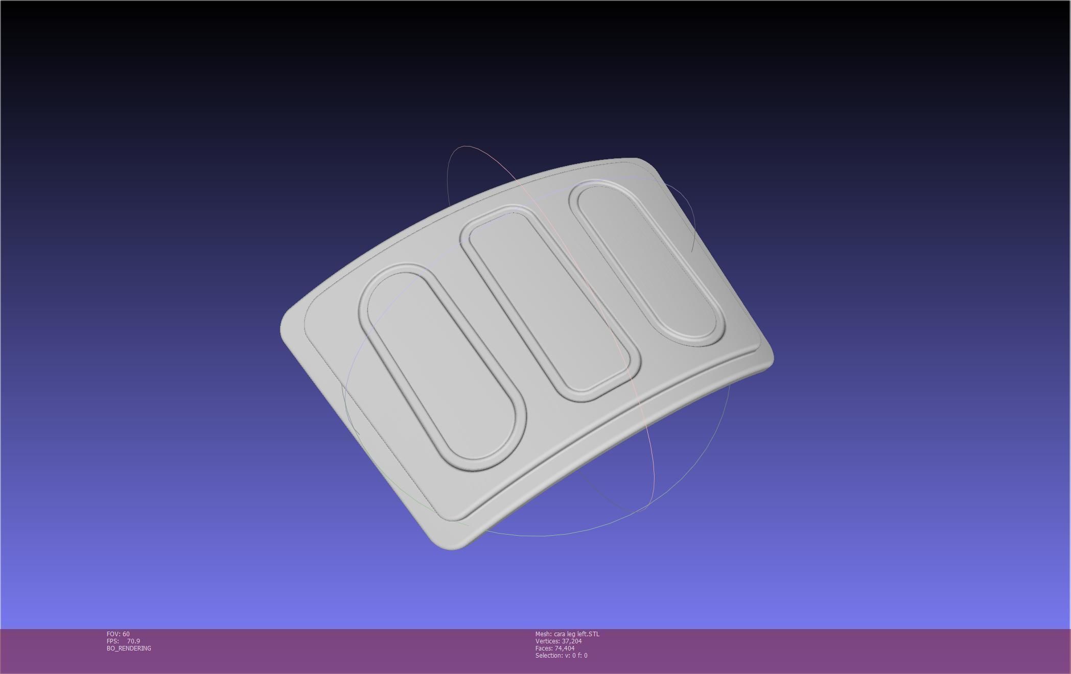 Star Wars The Mandalorian Cara Dune Left Leg Armor 3D print model_3