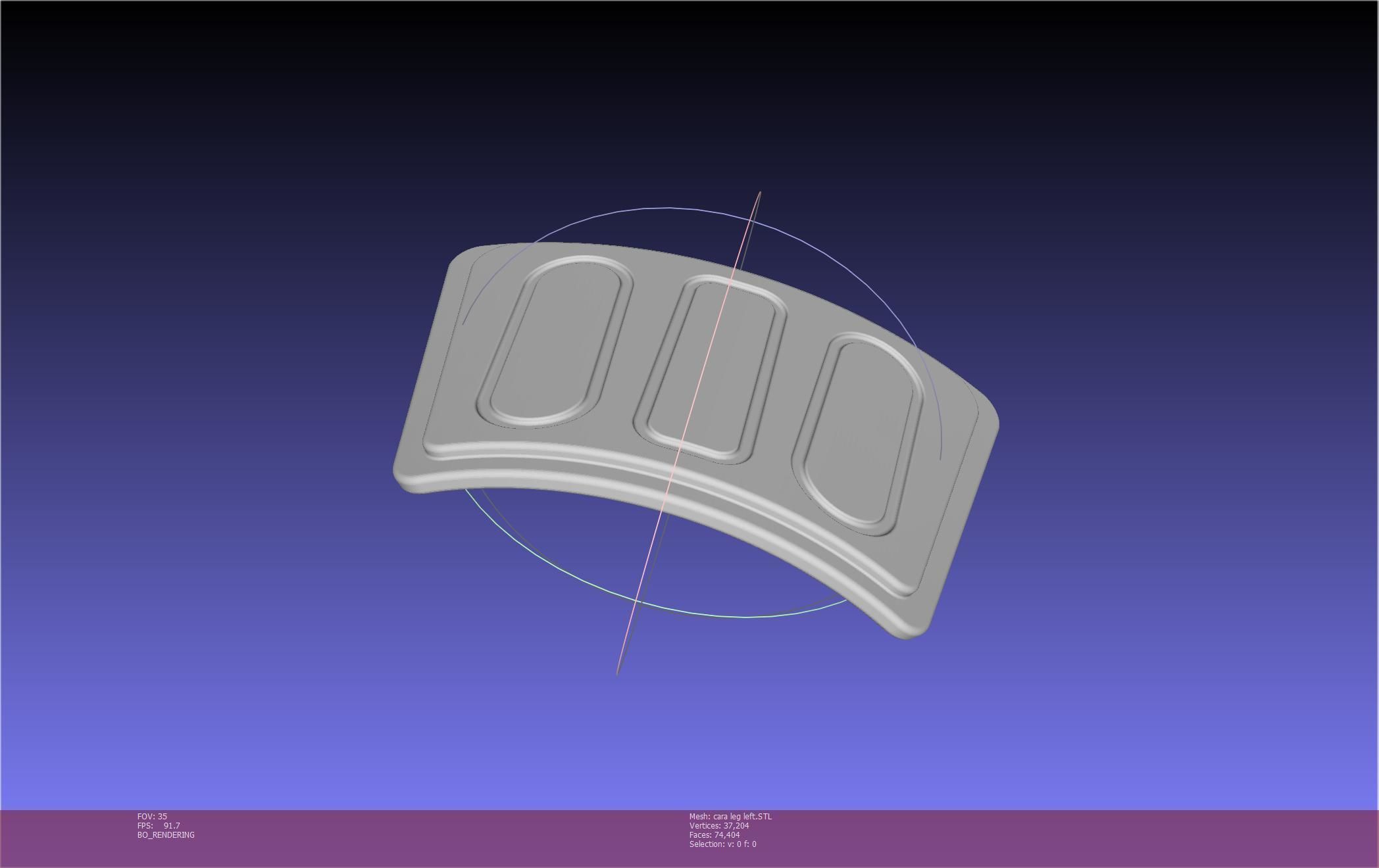 Star Wars The Mandalorian Cara Dune Left Leg Armor 3D print model_80