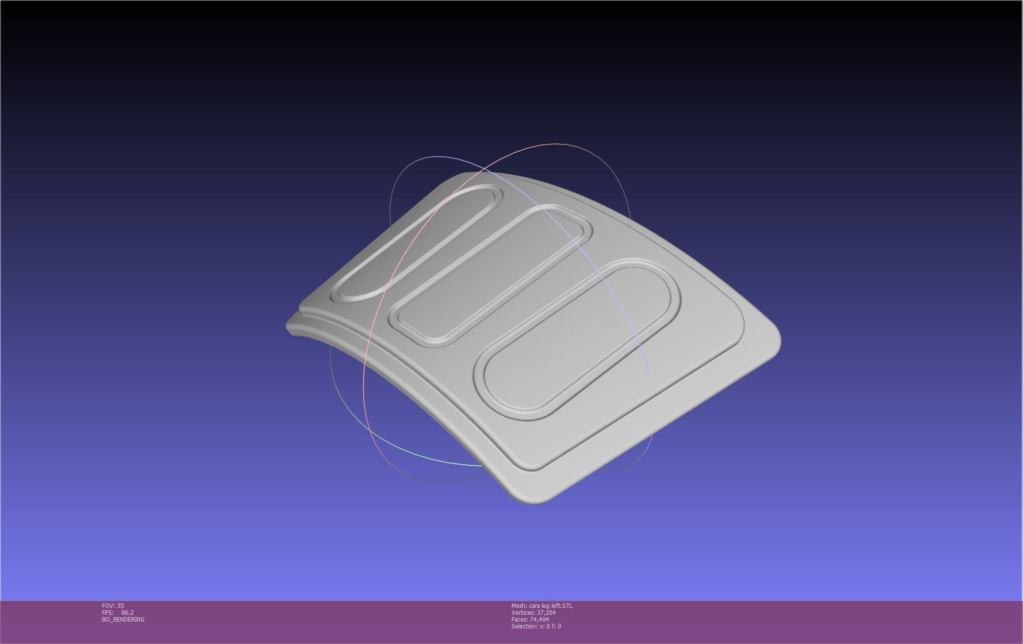 Star Wars The Mandalorian Cara Dune Left Leg Armor 3D print model_57