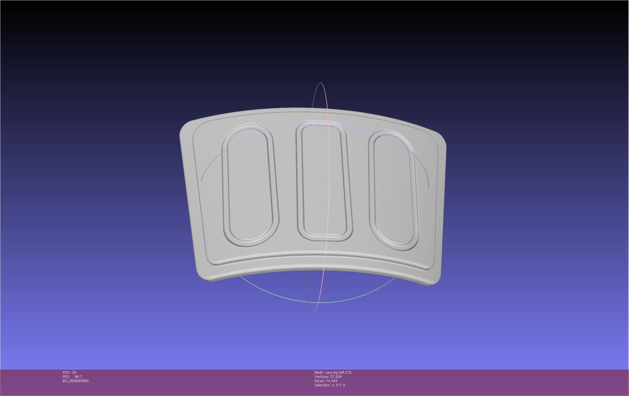 Star Wars The Mandalorian Cara Dune Left Leg Armor 3D print model_55