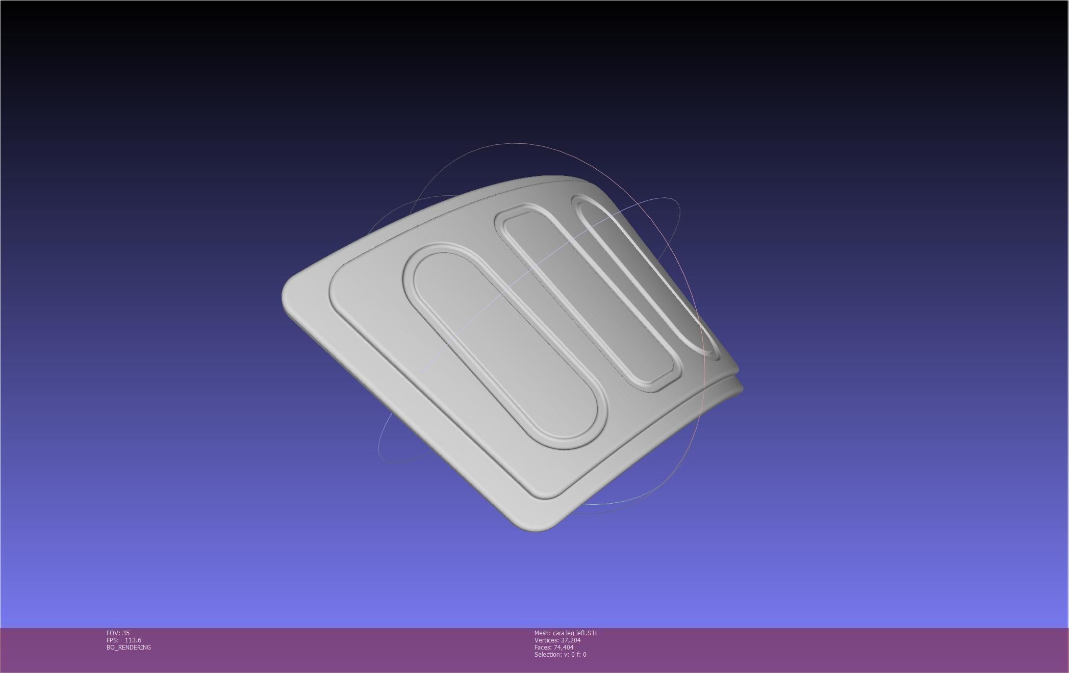 Star Wars The Mandalorian Cara Dune Left Leg Armor 3D print model_81