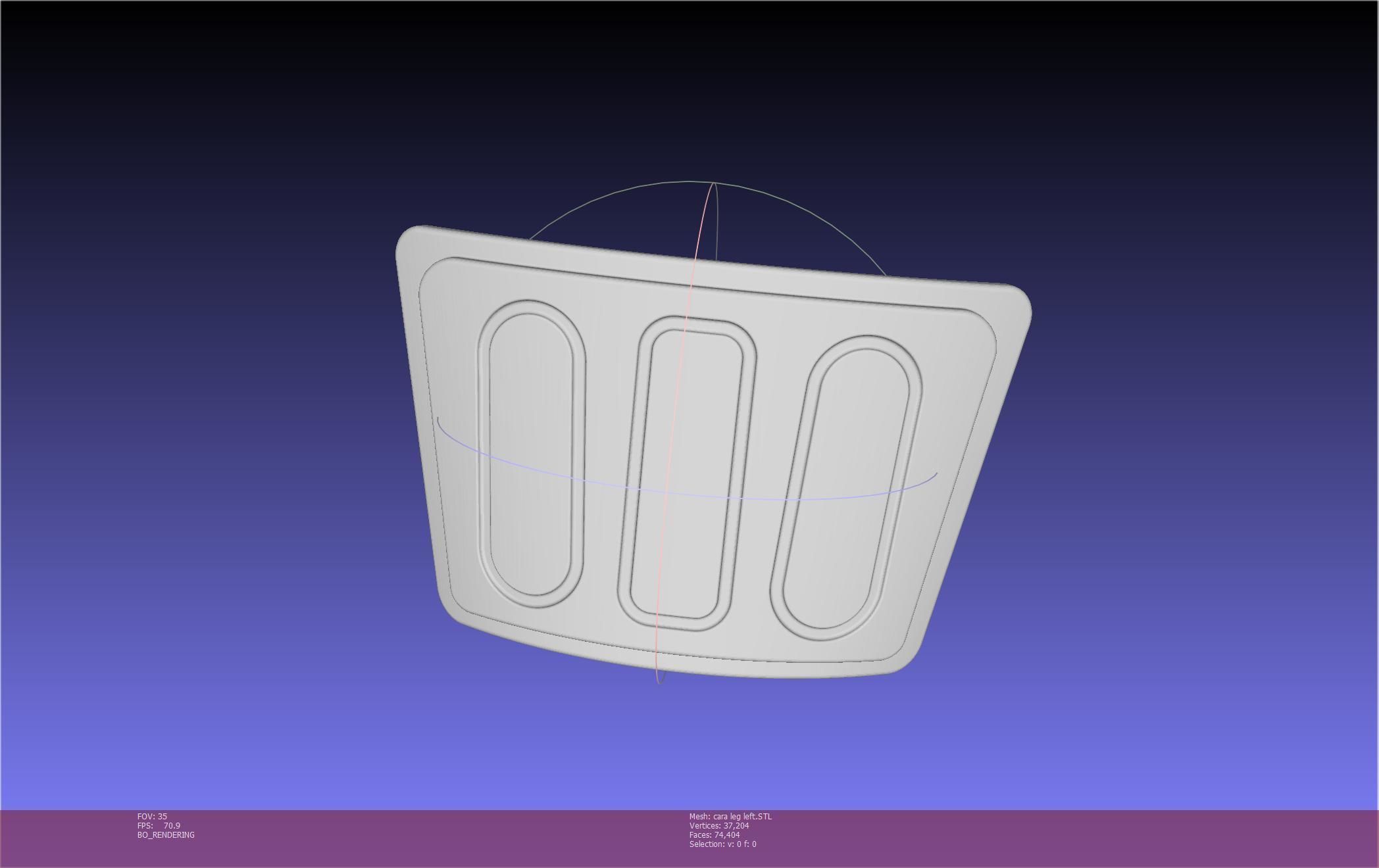 Star Wars The Mandalorian Cara Dune Left Leg Armor 3D print model_46