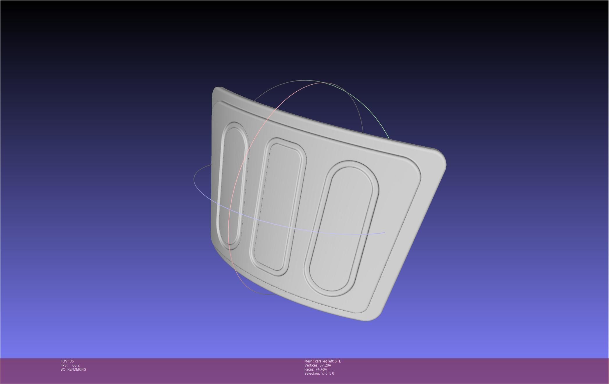 Star Wars The Mandalorian Cara Dune Left Leg Armor 3D print model_53