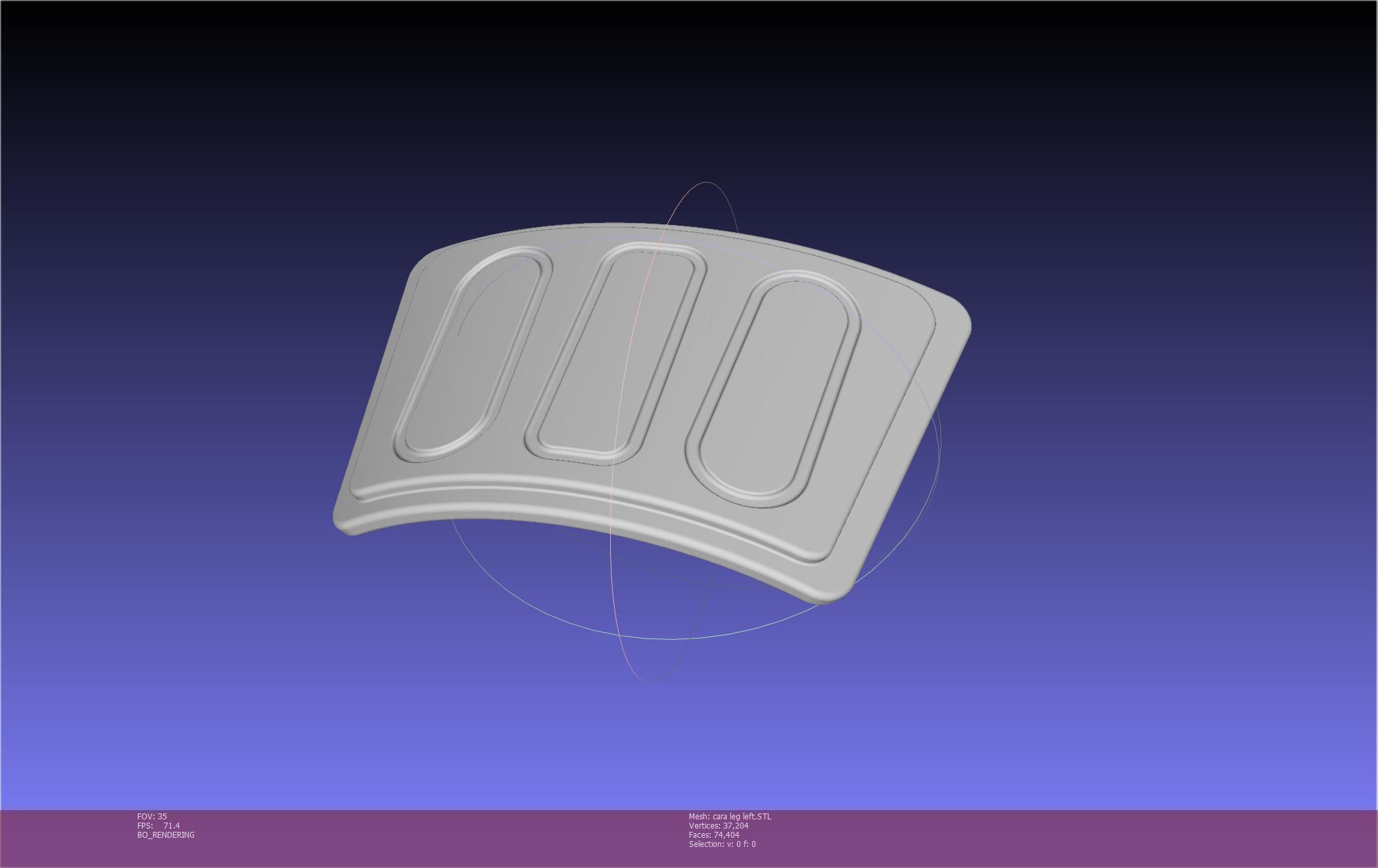 Star Wars The Mandalorian Cara Dune Left Leg Armor 3D print model_44