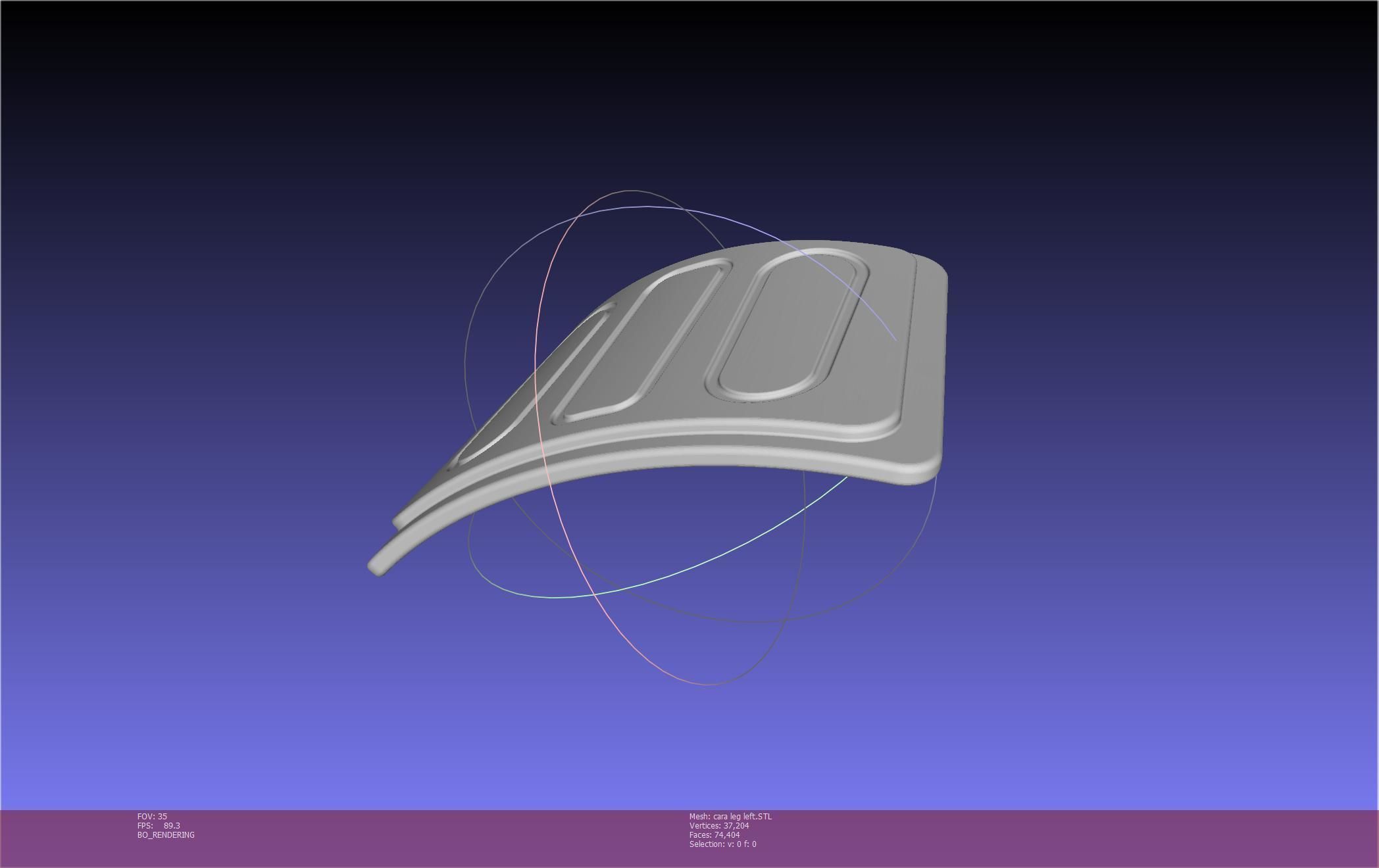 Star Wars The Mandalorian Cara Dune Left Leg Armor 3D print model_60