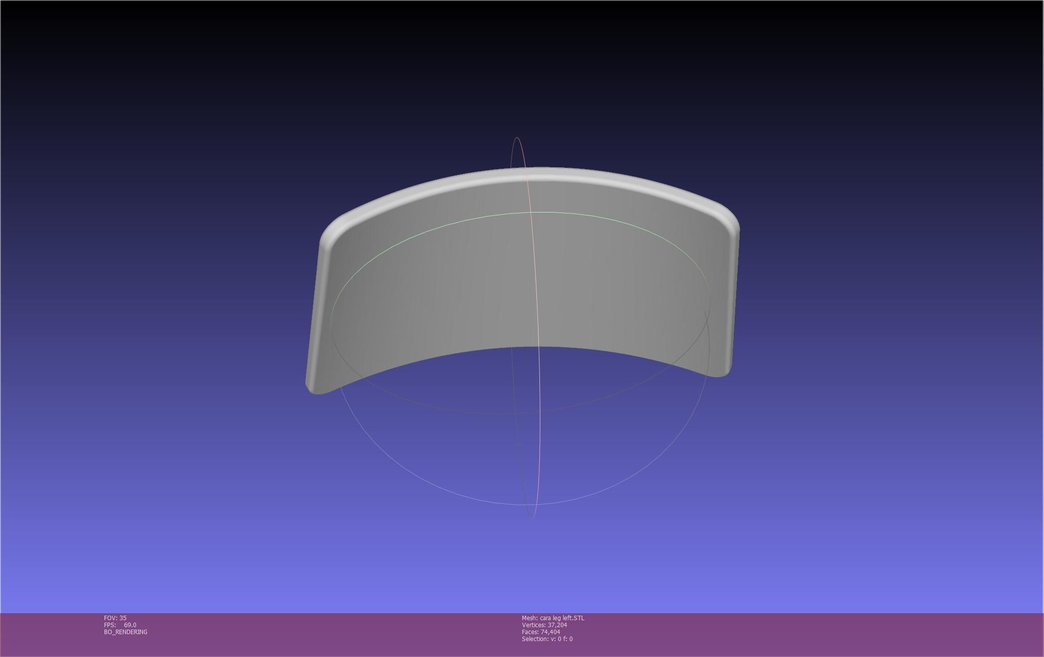 Star Wars The Mandalorian Cara Dune Left Leg Armor 3D print model_69