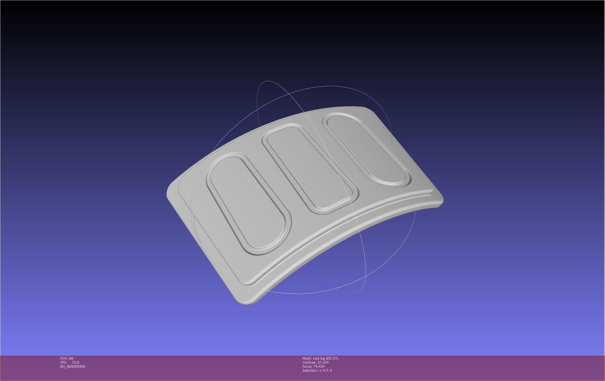 Star Wars The Mandalorian Cara Dune Left Leg Armor 3D print model_4