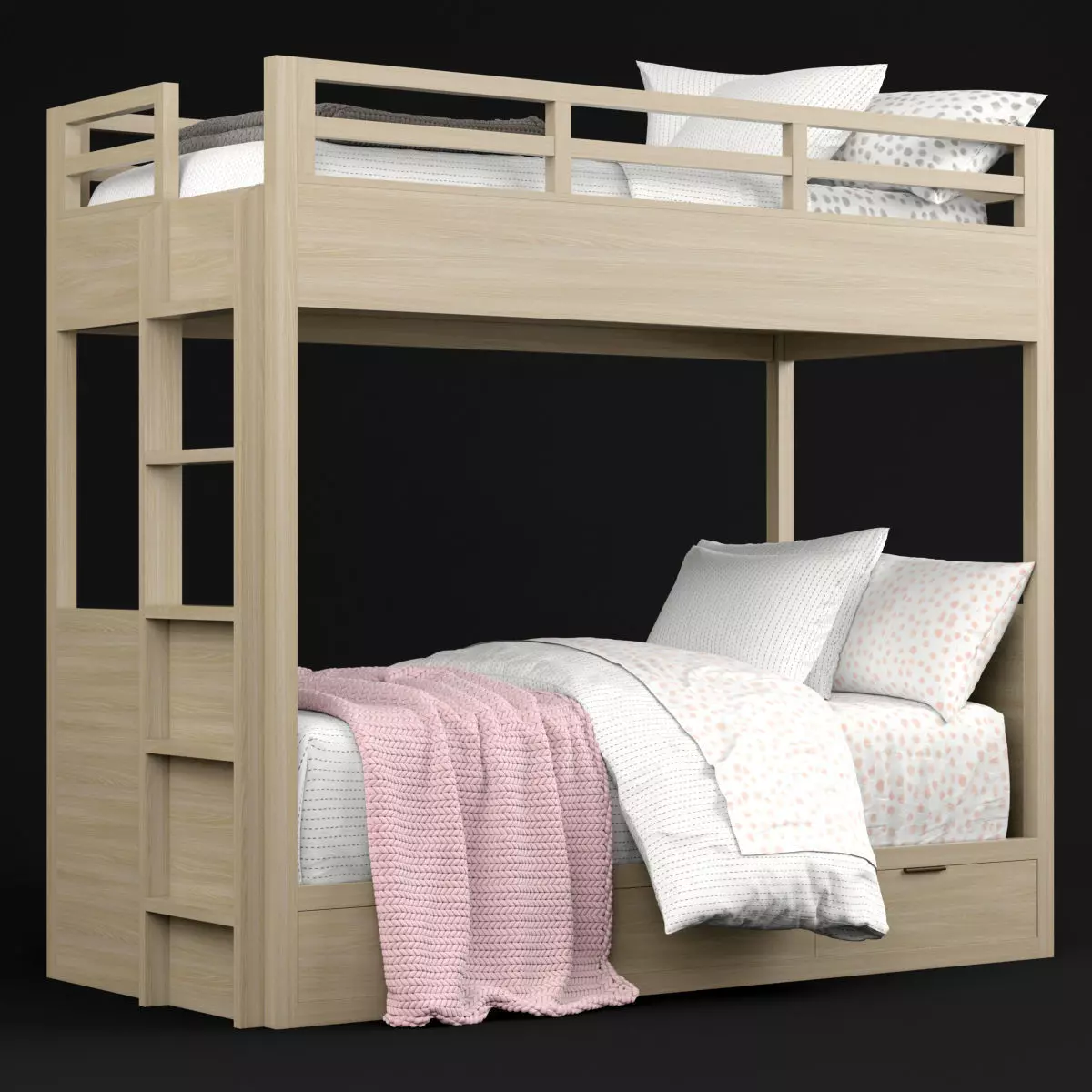 RH Baby and Child Landry bunk bed 3D model