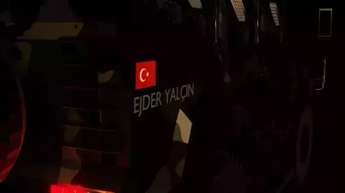 Armored car turkish ejder yalcin Low-poly 3D model