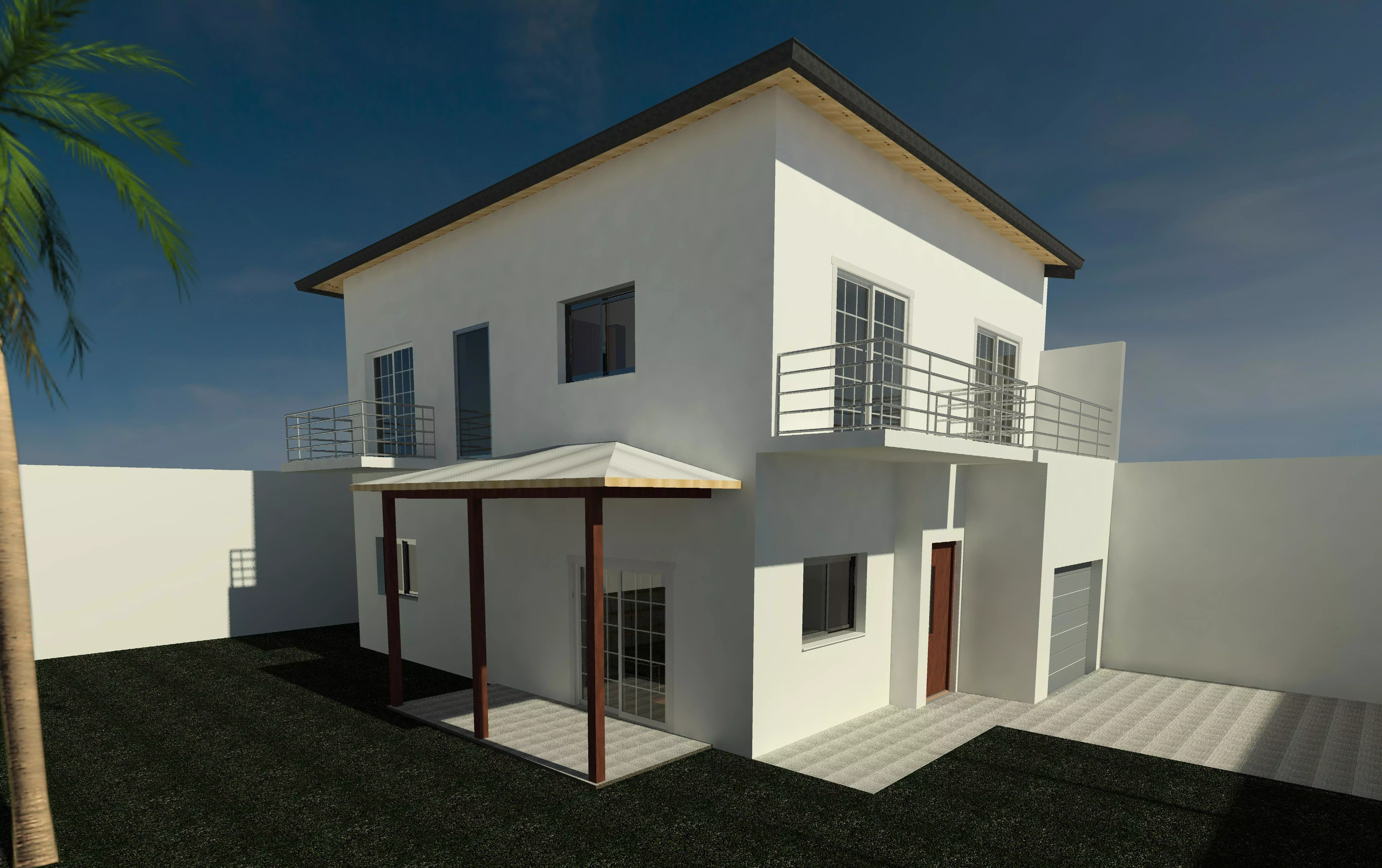 Duplex with 3 bedrooms 3D model_0