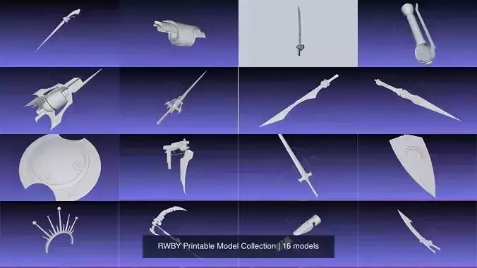 RWBY Printable Model Collection 