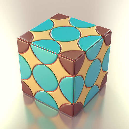 simple cube 3D model