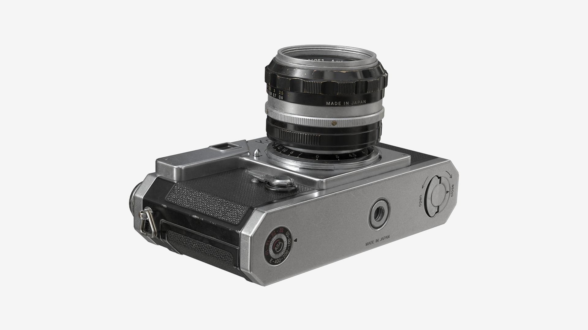 Vintage Camera Low-poly 3D model_4