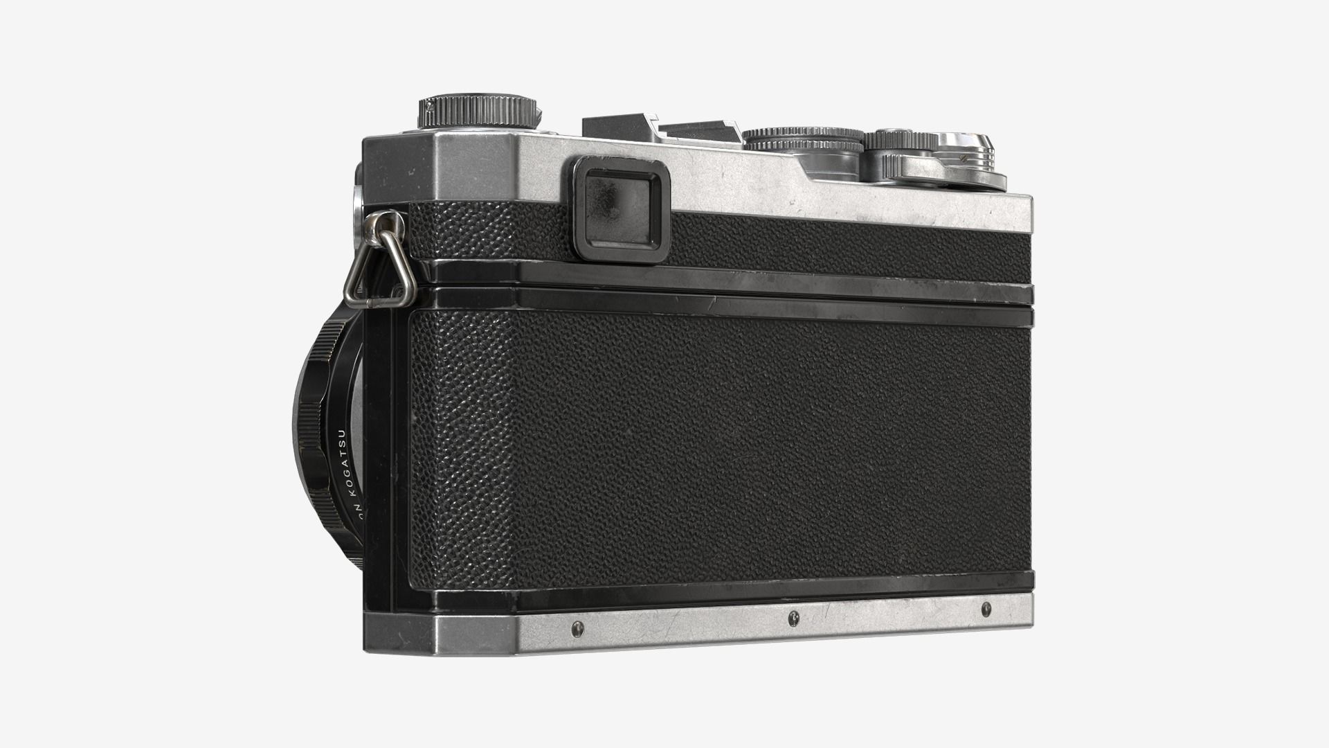 Vintage Camera Low-poly 3D model_1