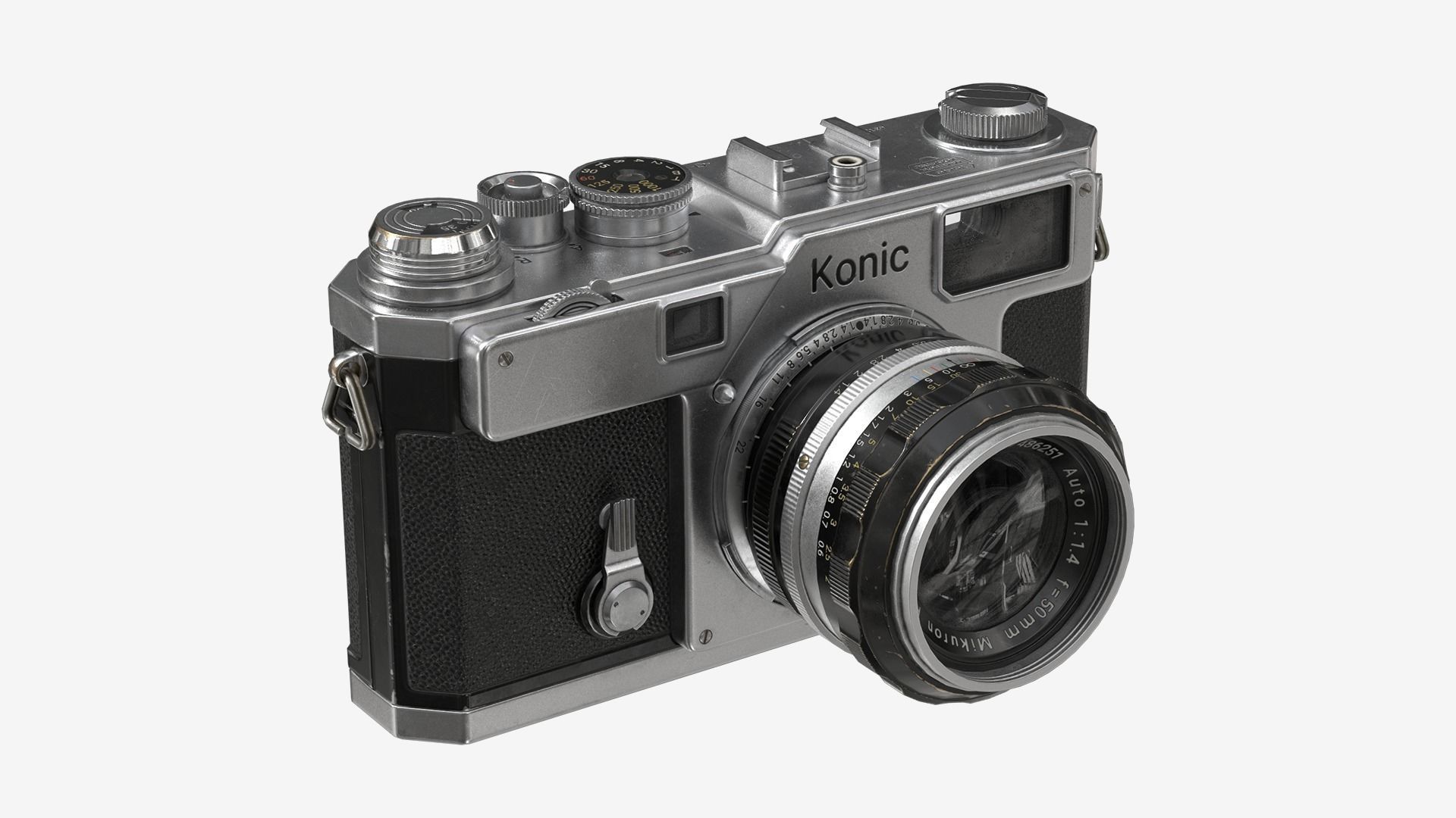 Vintage Camera Low-poly 3D model_2