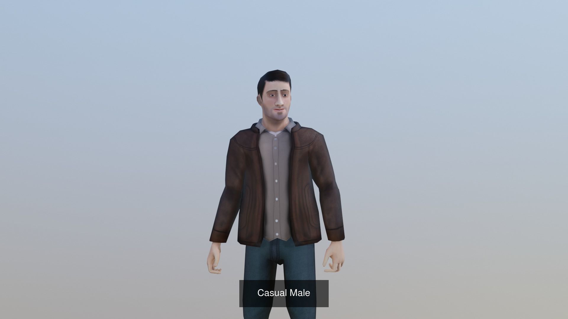 AR - VR and Game Ready - Low Poly Human Models 3D Model Collection_32