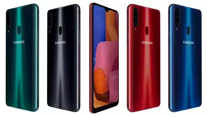 Samsung Galaxy A20s All Colors 3D model