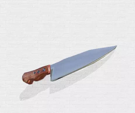 Kitchen Knife 3D model_0