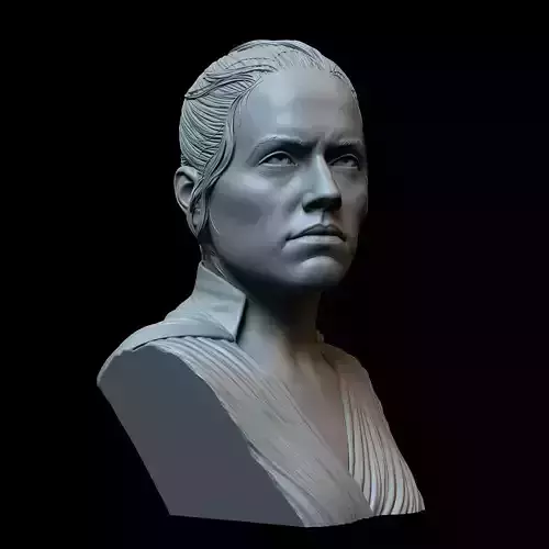 Rey Skywalker from Star Wars 3D print model