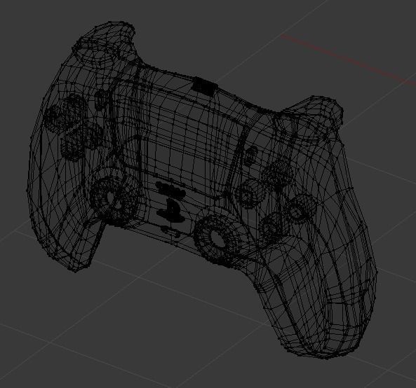 PS5 or Play Station 5 Controller Low-poly 3D model_11