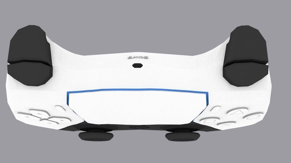 PS5 or Play Station 5 Controller Low-poly 3D model_3