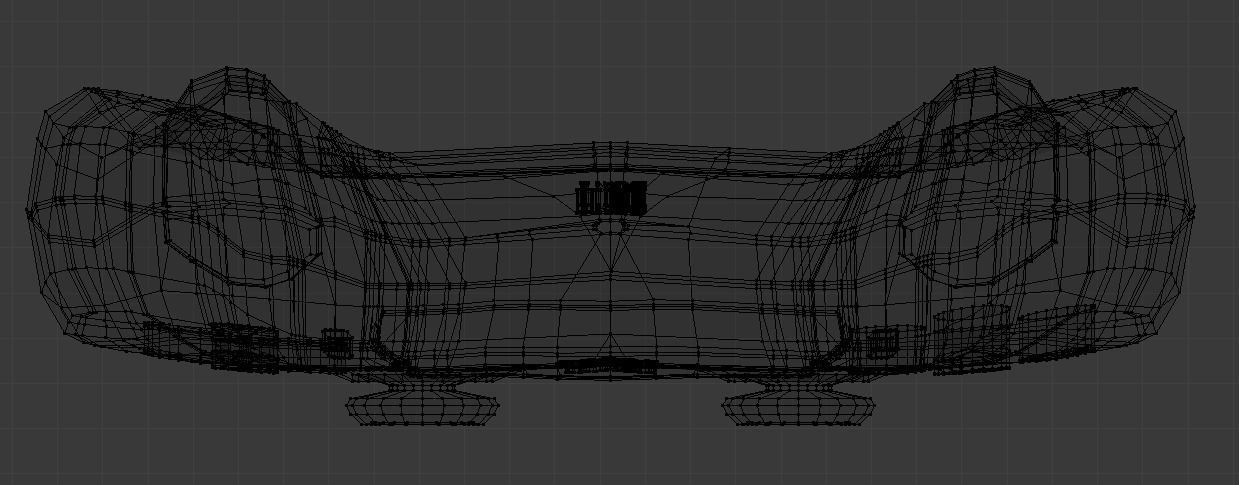 PS5 or Play Station 5 Controller Low-poly 3D model_9