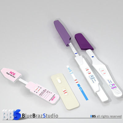 Pregnancy test 4 3D model