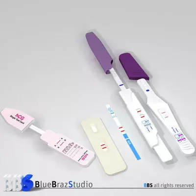 Pregnancy test 4 3D model_0