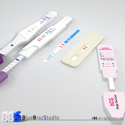 Pregnancy test 4 3D model_1