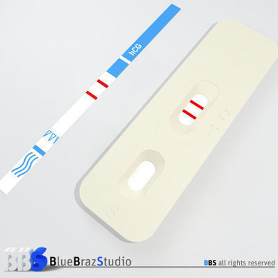 Pregnancy test 4 3D model_5