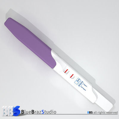 Pregnancy test 4 3D model_2