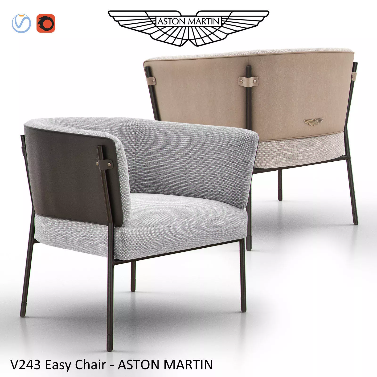 V243 EASY Chair by Aston Martin 3D model_0