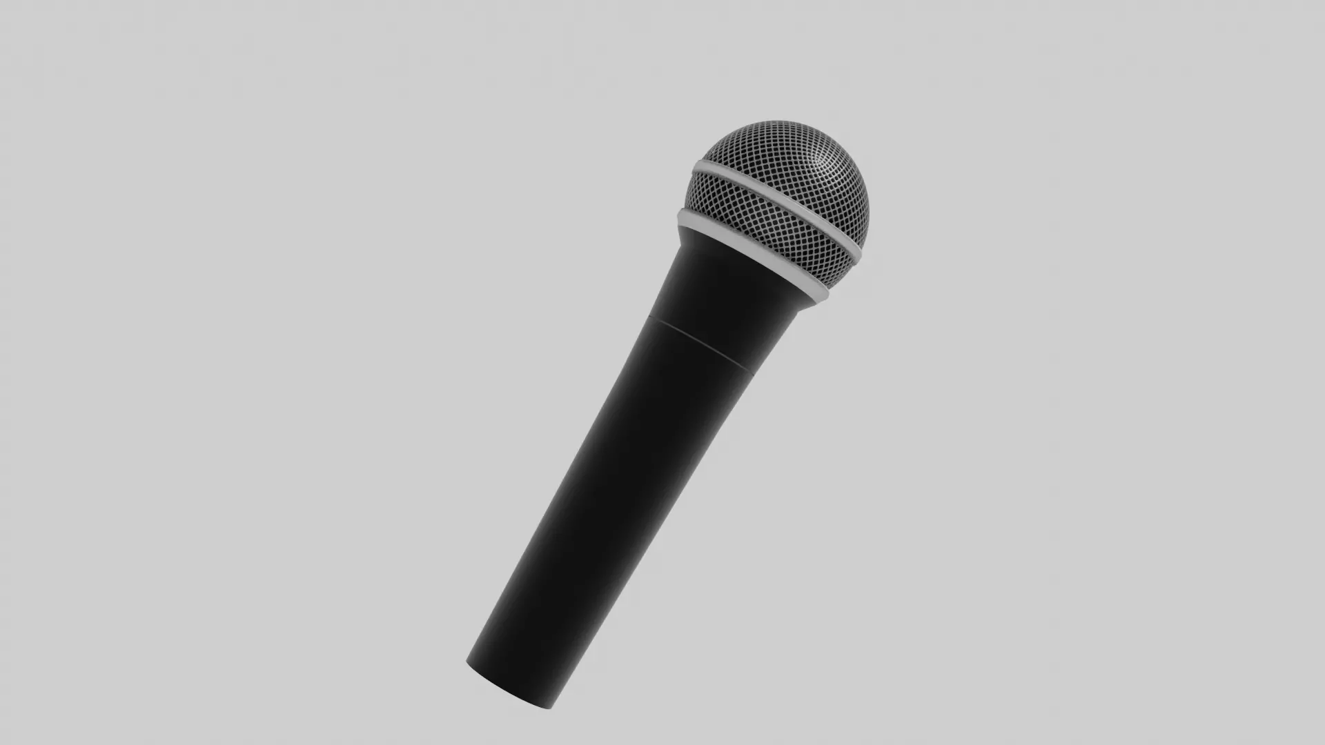 Microphone Low-poly 3D model