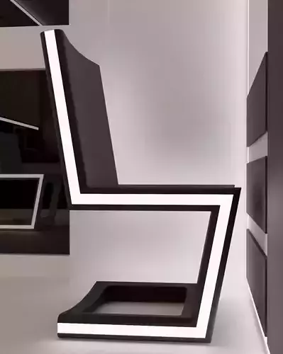 3D Model - Future chair - interior - Render in Cloud 