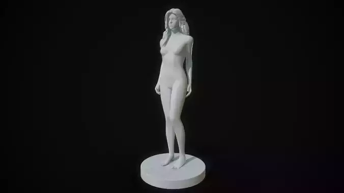 Beautiful naked woman 3D print model