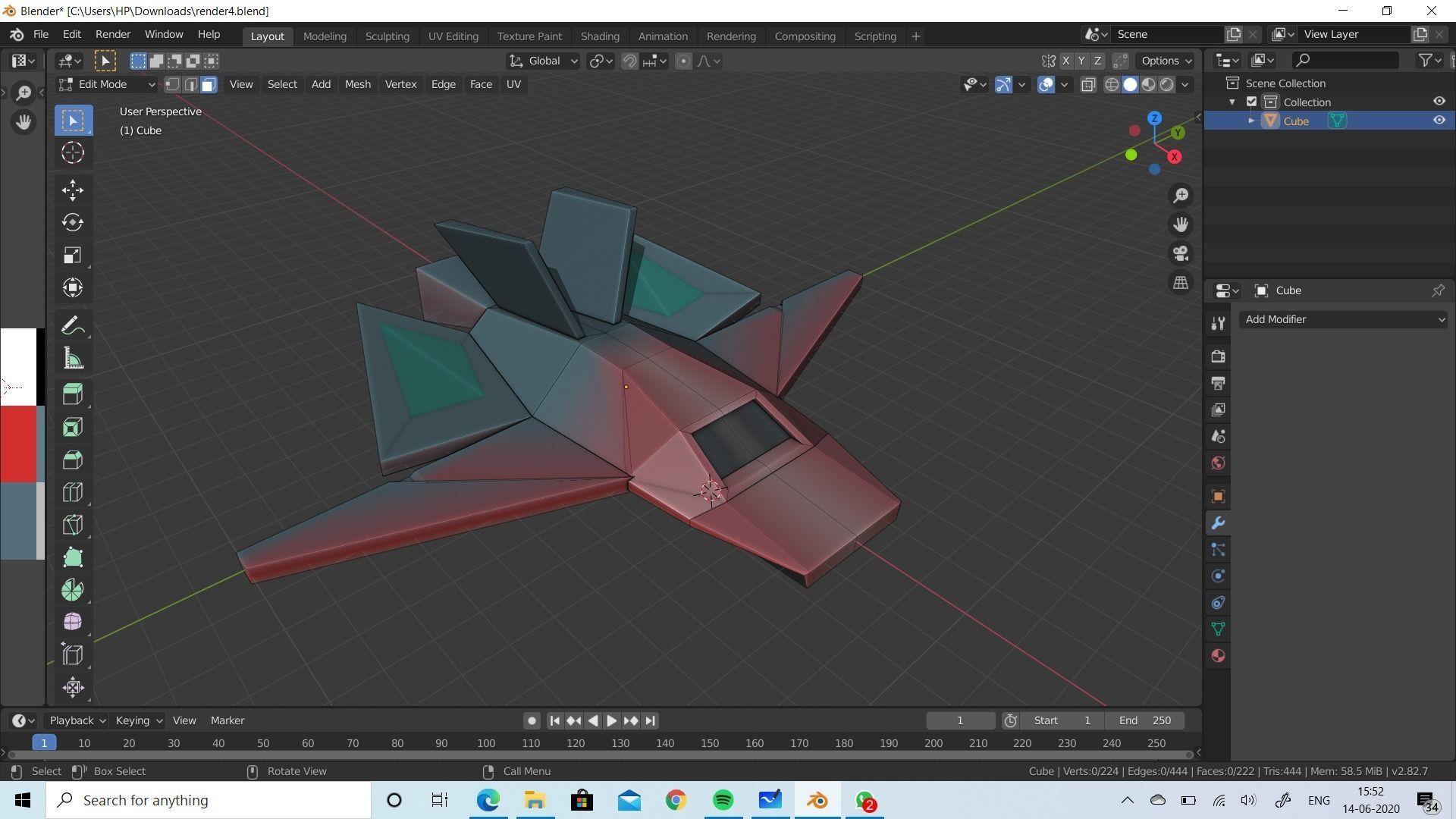 space set for games  Low-poly 3D model_3