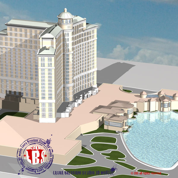 Bellagio Hotel Las Vegas 3D model_1