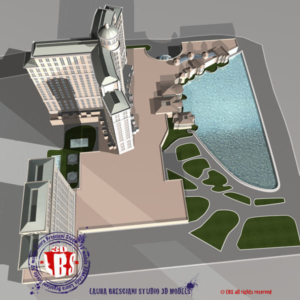 Bellagio Hotel Las Vegas 3D model_2