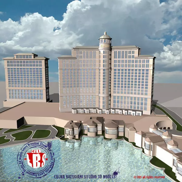 Bellagio Hotel Las Vegas 3D model_0