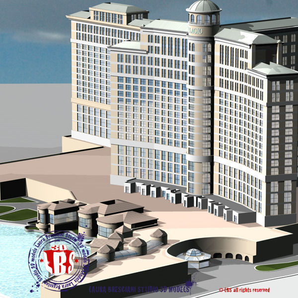 Bellagio Hotel Las Vegas 3D model_3