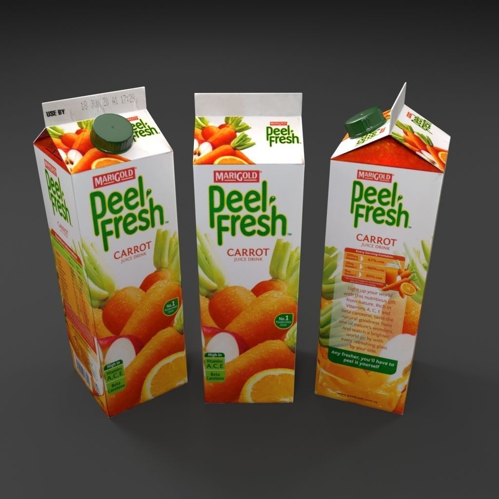 Juice box 3D model_5