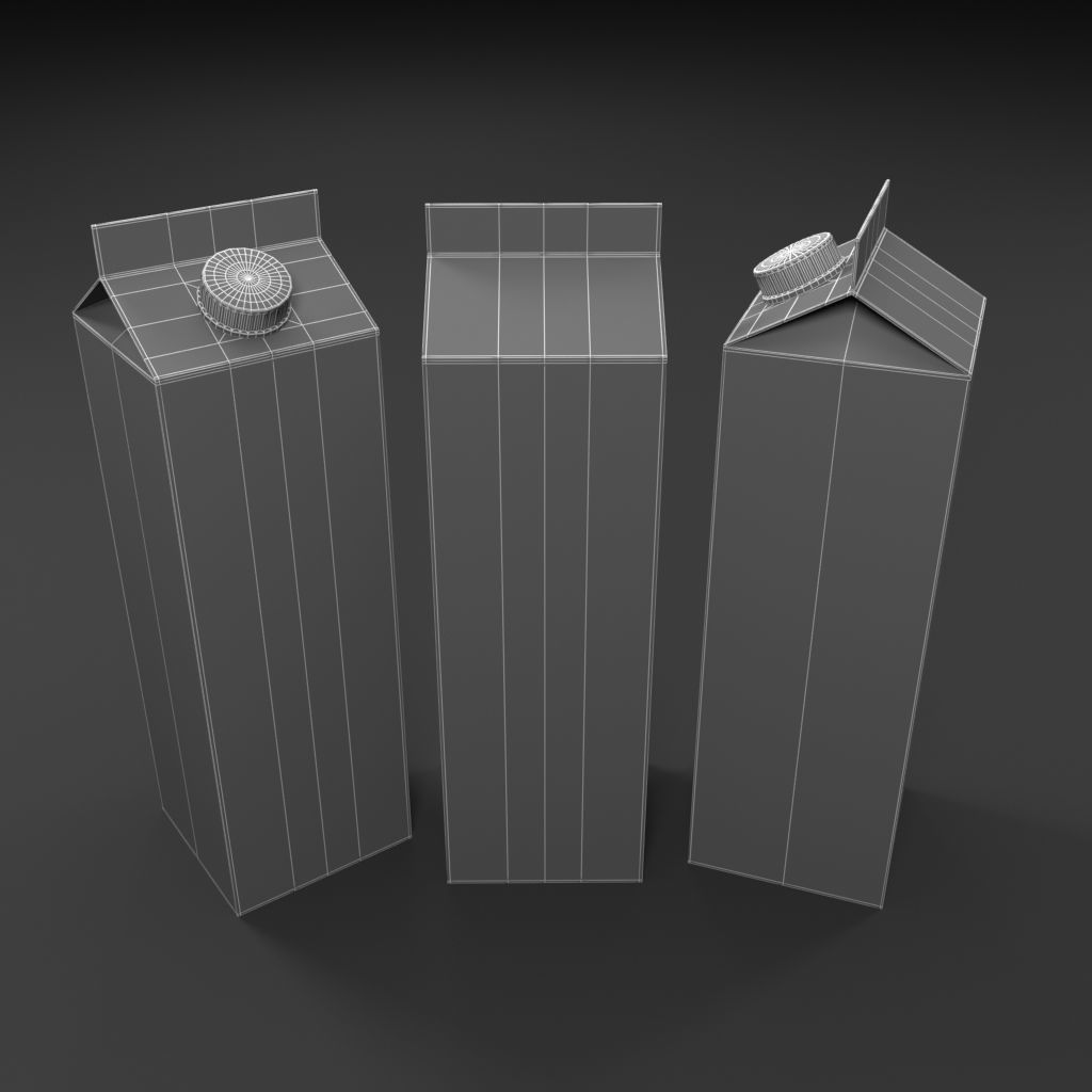 Juice box 3D model_9