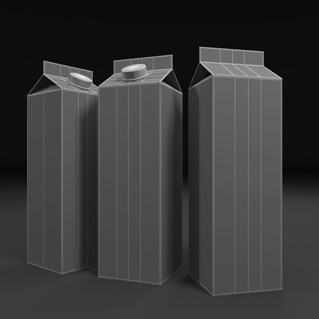 Juice box 3D model_8