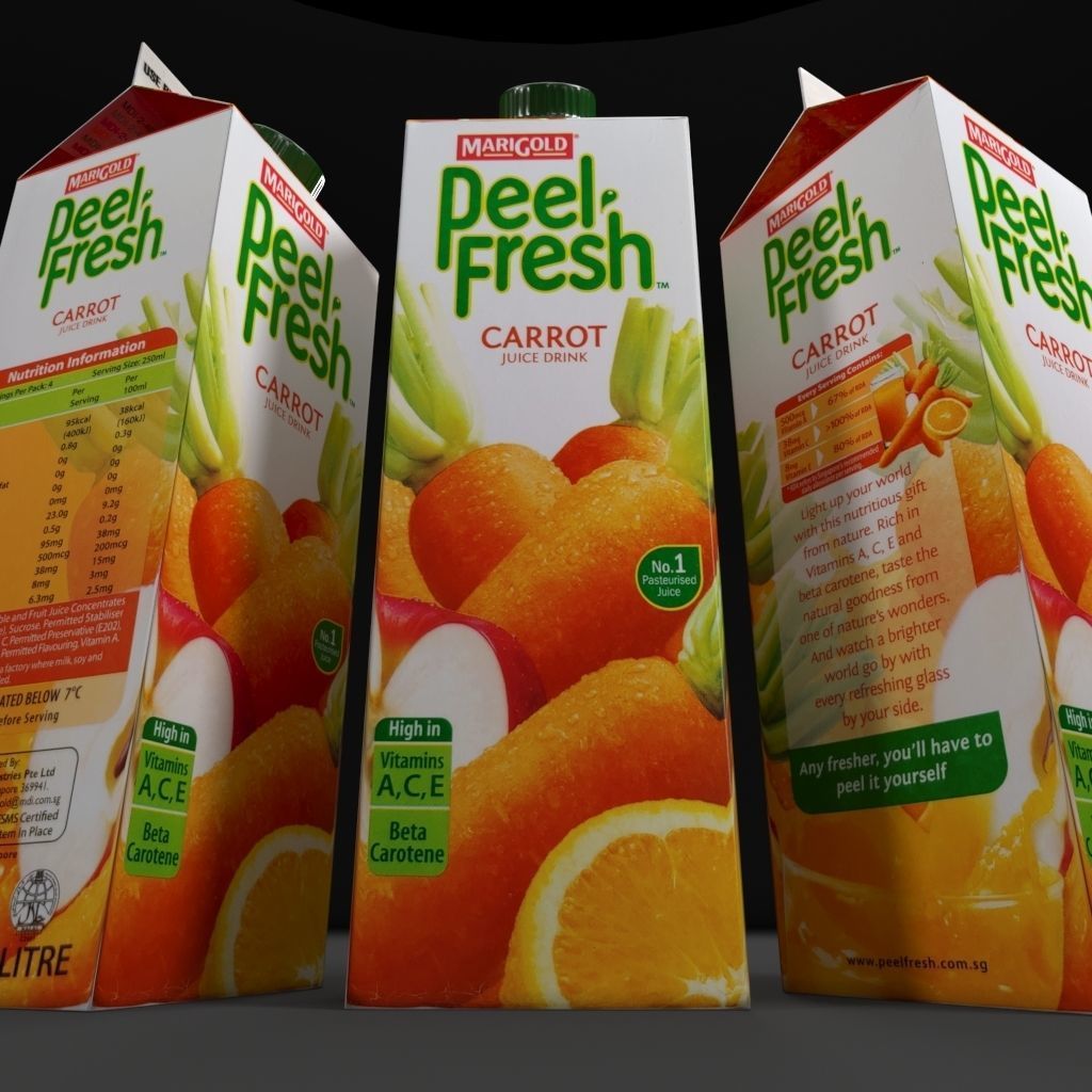 Juice box 3D model_6