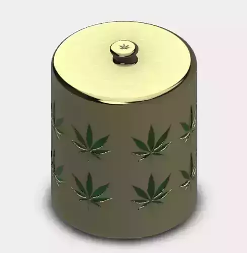 Weed Cookie Storage Jar Container Stash 3D print model