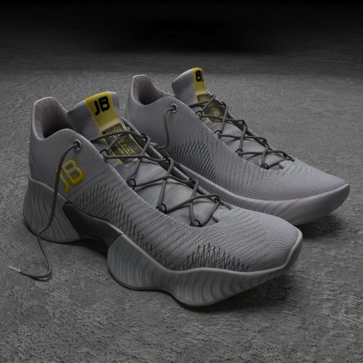 Shoes basketball 3D model_5