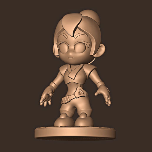 JETT CHIBI  VALORANT 3D print model_2