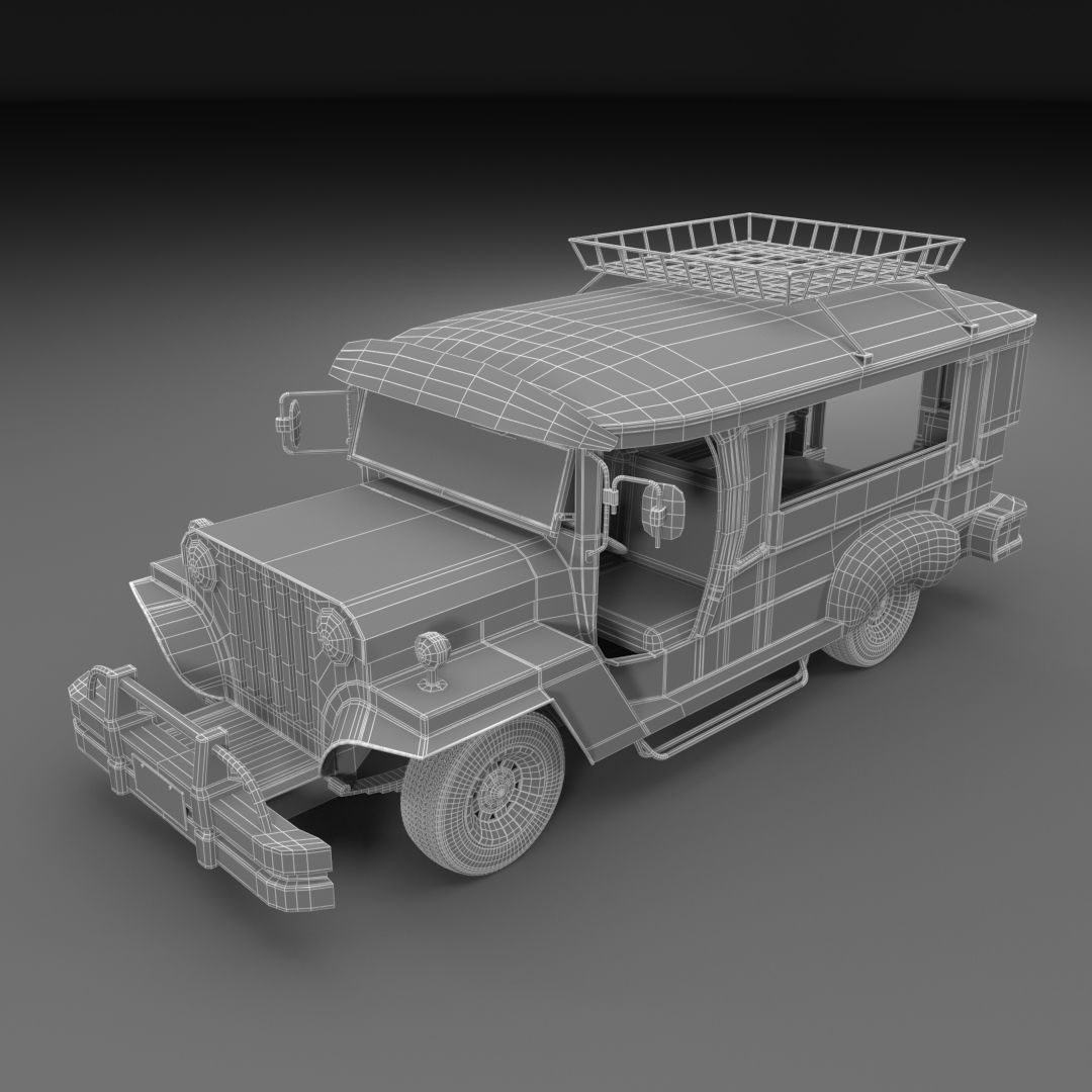 Philippine Jeepney Low-poly 3D model_10